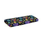 Watercolor Rocket Pattern Print Piano Keyboard Cover