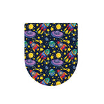 Watercolor Rocket Pattern Print Toilet Lid Cover