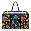 Watercolor Rocket Pattern Print Utility Tote Bag
