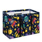Watercolor Rocket Pattern Print Utility Tote Bag