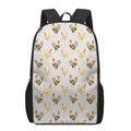 Watercolor Rooster Pattern Print 17 Inch Backpack