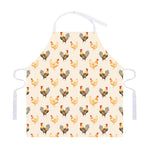 Watercolor Rooster Pattern Print Adjustable Apron