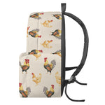 Watercolor Rooster Pattern Print Backpack