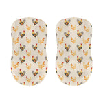 Watercolor Rooster Pattern Print Bar Stool Covers