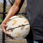 Watercolor Rooster Pattern Print Basketball