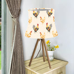 Watercolor Rooster Pattern Print Bell Lamp Shade