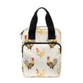 Watercolor Rooster Pattern Print Bible Tote Bag