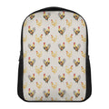 Watercolor Rooster Pattern Print Casual Backpack