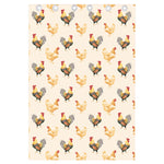 Watercolor Rooster Pattern Print Curtain