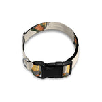 Watercolor Rooster Pattern Print Dog Collar