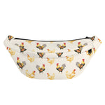 Watercolor Rooster Pattern Print Fanny Pack