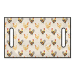 Watercolor Rooster Pattern Print Golf Cart Seat Cover