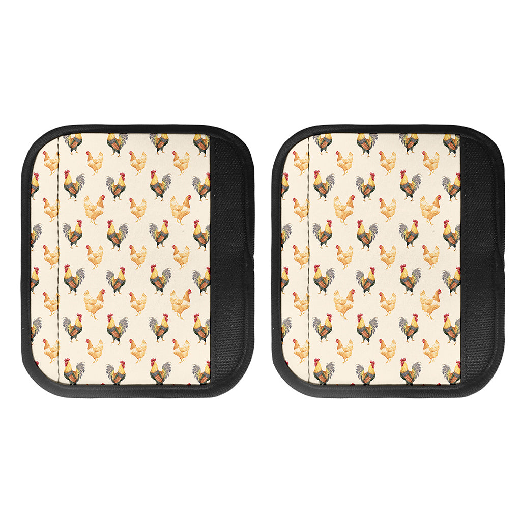 Watercolor Rooster Pattern Print Handle Covers