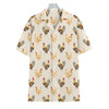 Watercolor Rooster Pattern Print Hawaiian Shirt