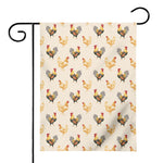Watercolor Rooster Pattern Print House Flag