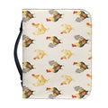 Watercolor Rooster Pattern Print Leather Bible Cover