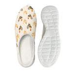 Watercolor Rooster Pattern Print Mesh Casual Shoes