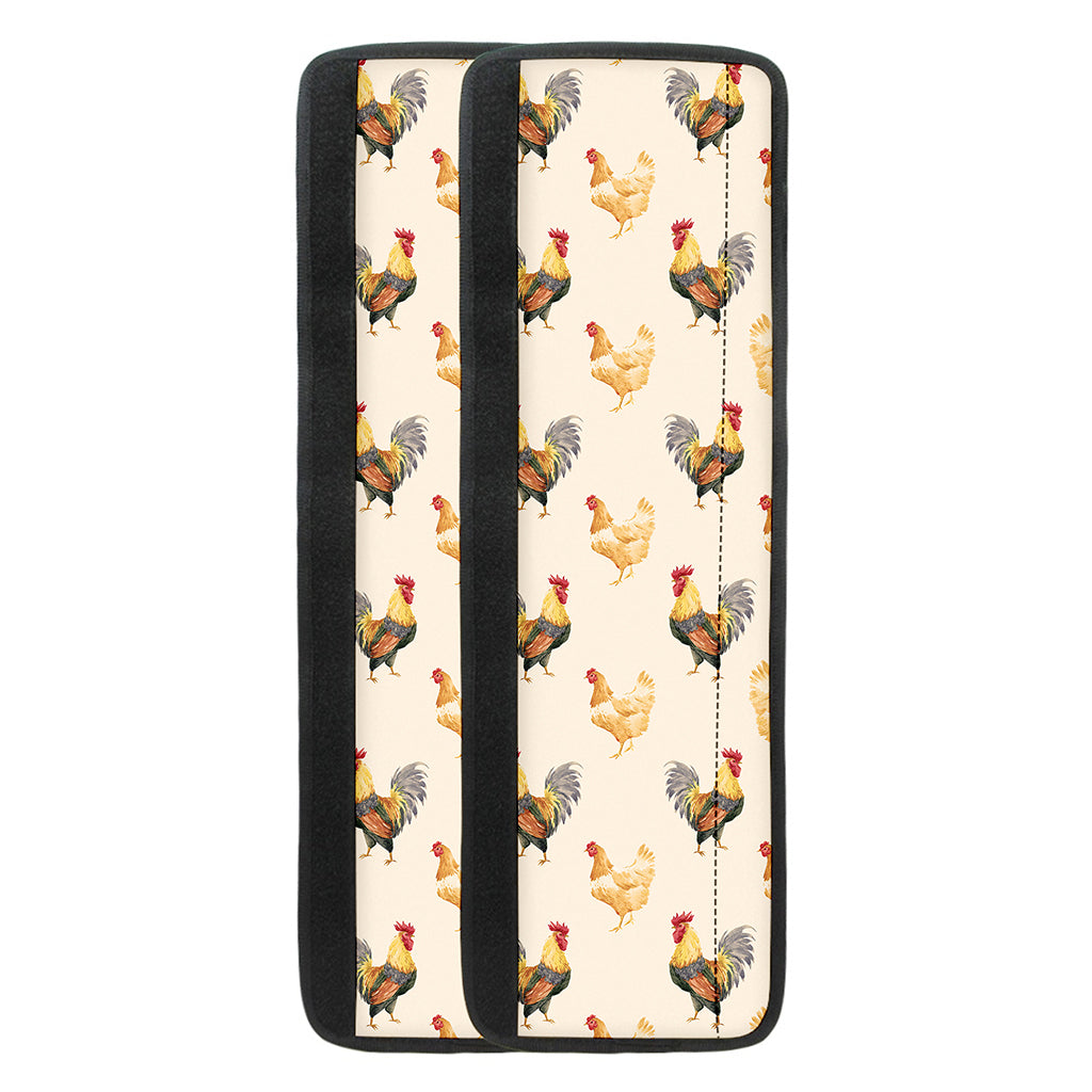 Watercolor Rooster Pattern Print Refrigerator Handle Covers