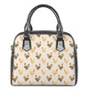 Watercolor Rooster Pattern Print Shoulder Handbag