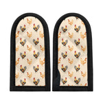 Watercolor Rooster Pattern Print Skillet Handle Cover