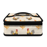 Watercolor Rooster Pattern Print Small Lunch Bag