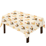 Watercolor Rooster Pattern Print Tablecloth