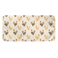Watercolor Rooster Pattern Print Towel