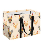 Watercolor Rooster Pattern Print Utility Tote Bag