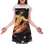 Watercolor Sagittarius Zodiac Sign Print Adjustable Apron