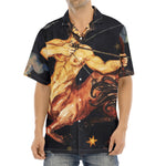 Watercolor Sagittarius Zodiac Sign Print Aloha Shirt