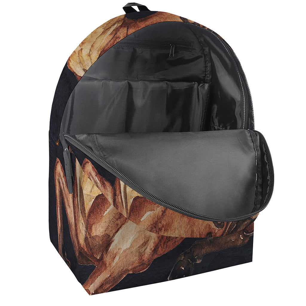 Watercolor Sagittarius Zodiac Sign Print Backpack