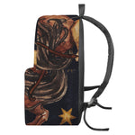 Watercolor Sagittarius Zodiac Sign Print Backpack