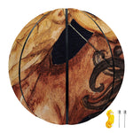 Watercolor Sagittarius Zodiac Sign Print Basketball