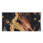 Watercolor Sagittarius Zodiac Sign Print Beach Towel