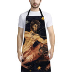 Watercolor Sagittarius Zodiac Sign Print Bib Apron With Pocket