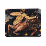 Watercolor Sagittarius Zodiac Sign Print Bifold Wallet