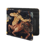 Watercolor Sagittarius Zodiac Sign Print Bifold Wallet