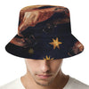 Watercolor Sagittarius Zodiac Sign Print Bucket Hat