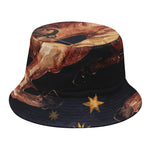 Watercolor Sagittarius Zodiac Sign Print Bucket Hat