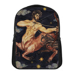 Watercolor Sagittarius Zodiac Sign Print Casual Backpack