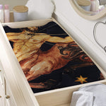 Watercolor Sagittarius Zodiac Sign Print Changing Pad Cover