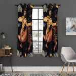 Watercolor Sagittarius Zodiac Sign Print Curtain