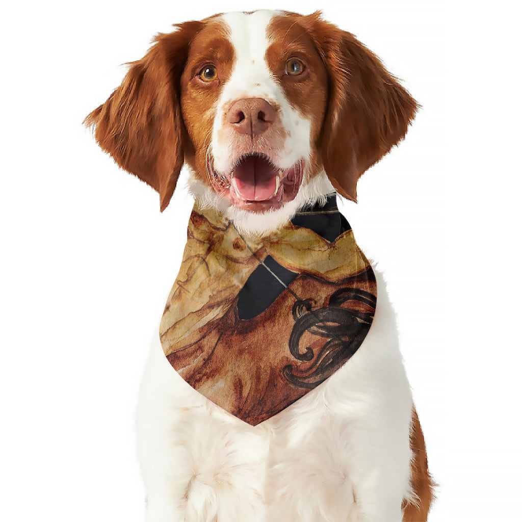 Watercolor Sagittarius Zodiac Sign Print Dog Bandana
