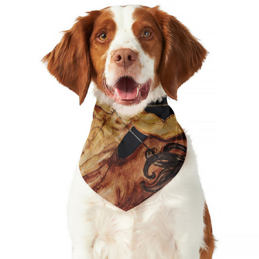 Watercolor Sagittarius Zodiac Sign Print Dog Bandana