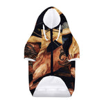 Watercolor Sagittarius Zodiac Sign Print Dog Zip Up Hoodie