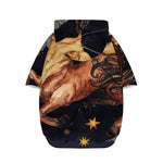 Watercolor Sagittarius Zodiac Sign Print Dog Zip Up Hoodie