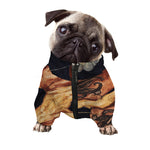 Watercolor Sagittarius Zodiac Sign Print Dog Zip Up Jacket
