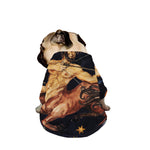 Watercolor Sagittarius Zodiac Sign Print Dog Zip Up Jacket