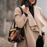 Watercolor Sagittarius Zodiac Sign Print Double Strap Bible Bag