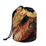 Watercolor Sagittarius Zodiac Sign Print Drawstring Makeup Bag
